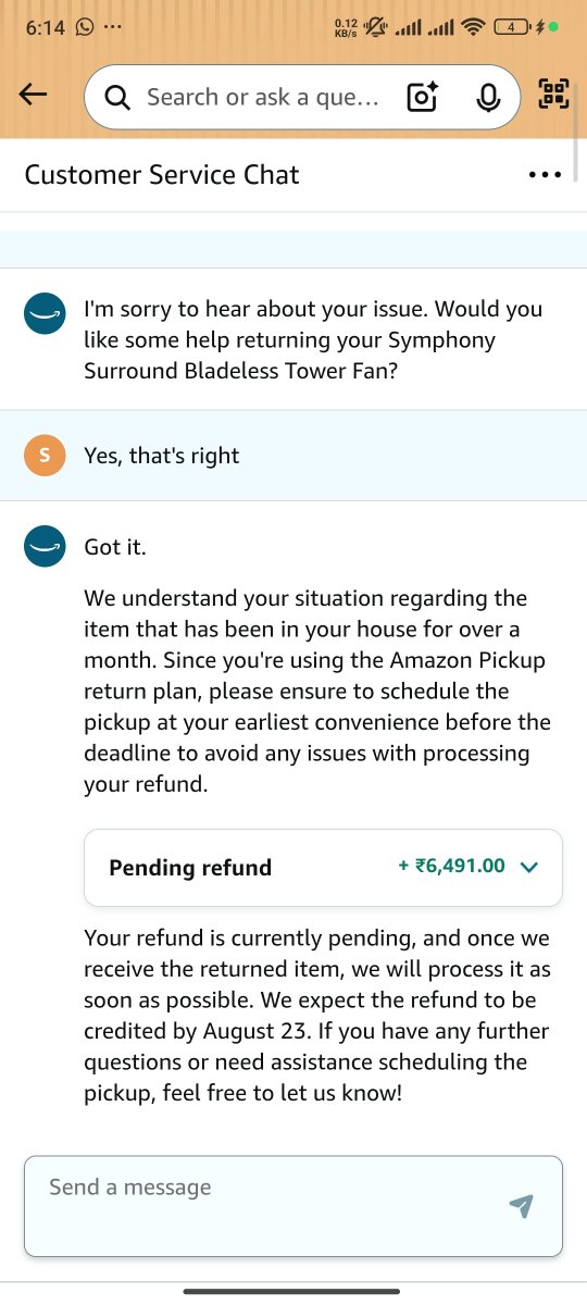 Suamn_22's tweet photo. @AmazonHelp Seriously I am even questioning why i pay for a prime membership https://t.co/apxU3726Mp