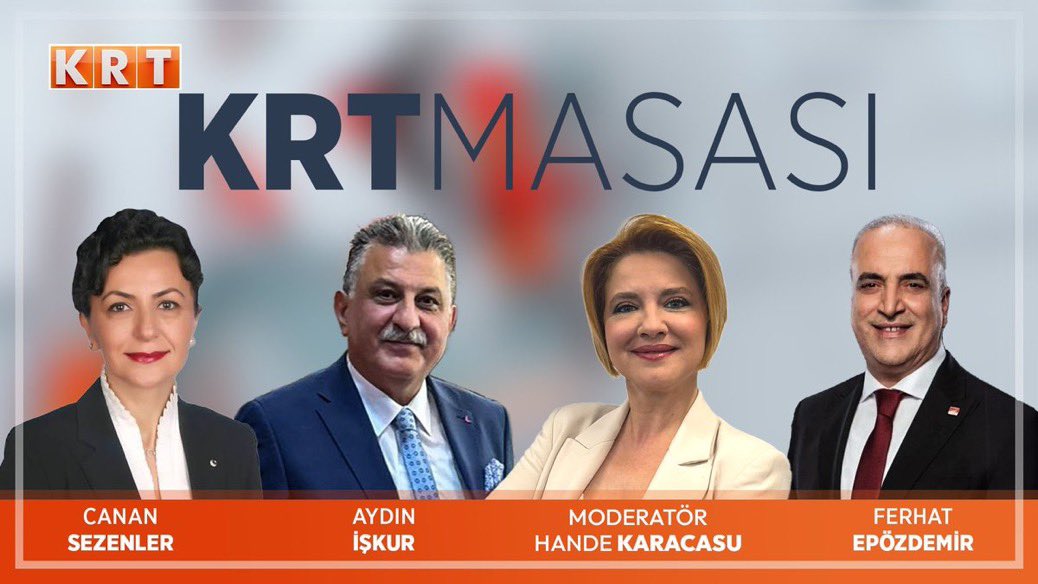 FerhatEpozdmr's tweet photo. Bugün gündemi değerlendirmek üzere Siyasal İletişimci Canan Sezenler (@CananSezenler) ve Hukukçu Aydın İşkur (@AvAydiniskur) ile birlikte bu akşam saat 20.00'de Hande Karacasu (@KaracasuHande) ile #KRTMasası programına canlı yayın konuğu olacağız.İzlemeniz dileğiyle. https://t.co/aocyNffwcJ