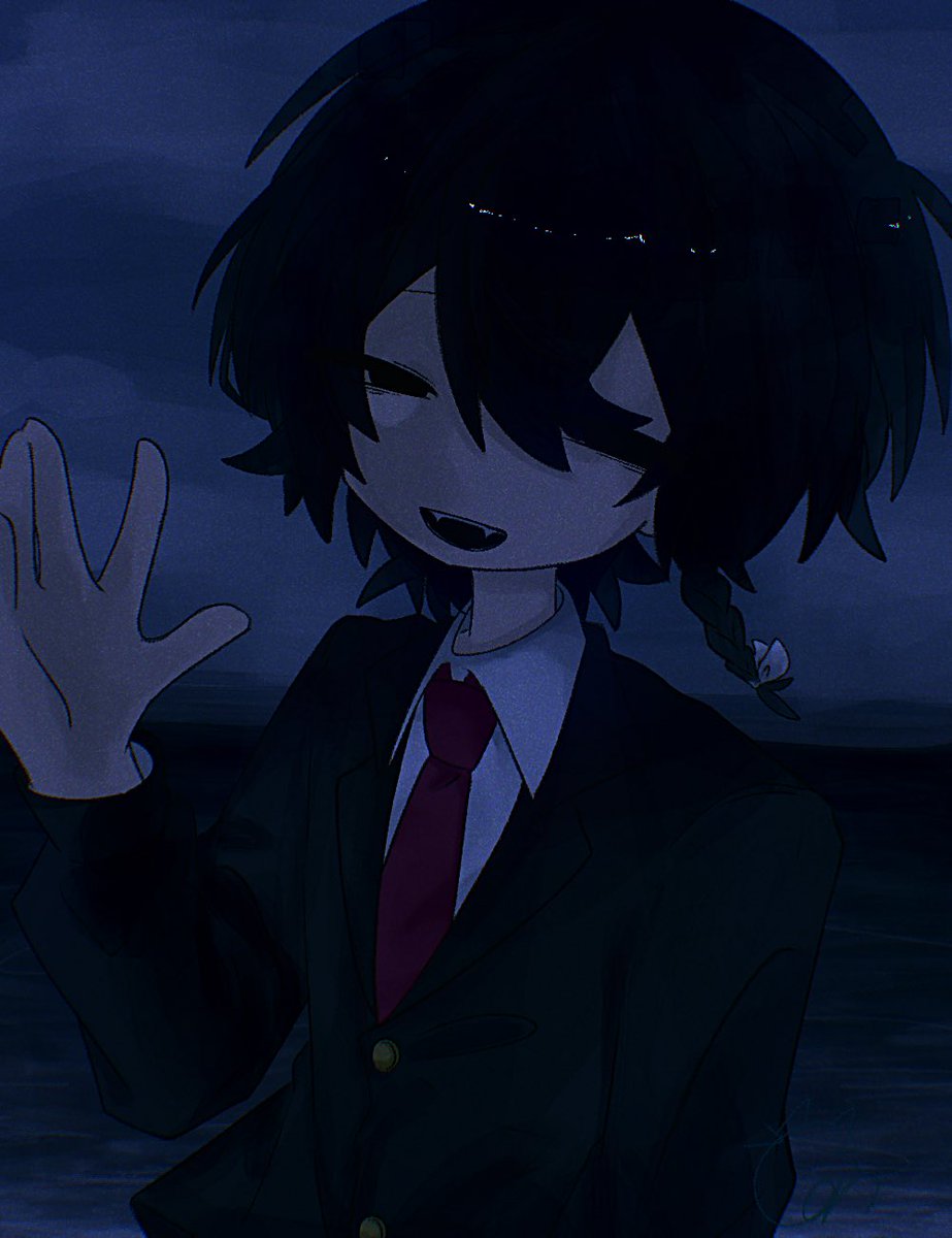 necokan_000's tweet photo. 「海へ。」
 #oc https://t.co/0NidHDCNgf