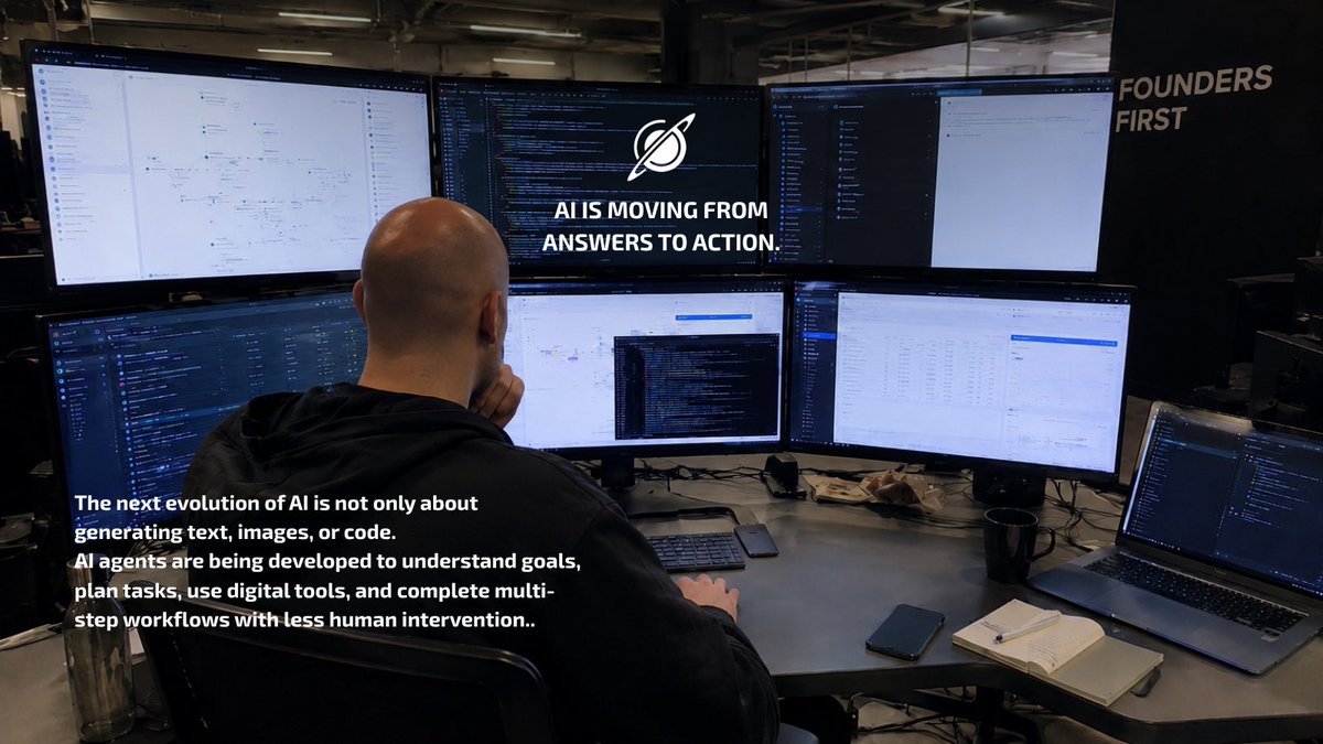 Exoscopeinc's tweet photo. AI IS MOVING FROM ANSWERS TO ACTION. https://t.co/rNyREwrf39