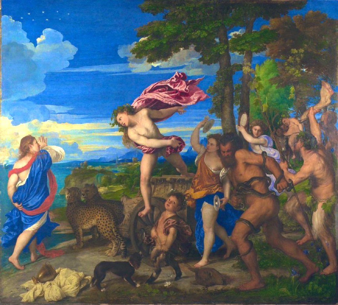 Dominiquepucini's tweet photo. #Titien.
Bacchus et Ariane (1520-23)
#peinture #Bacchus https://t.co/IMOfd3xruM