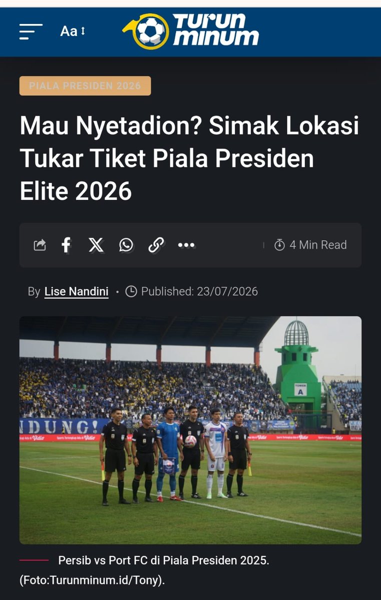 cersyre's tweet photo. buat yang mau nyetadion, jangan mepet berangkatnya. urusan tukar tiket beresin dari awal biar pas Persib vs Arema mulai, fokusnya tinggal dukung tim favorit di #PialaPresiden2026 tanpa buru-buru.
https://t.co/a9py9IK9SE https://t.co/gSAITOXWka