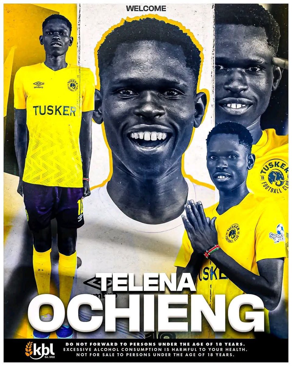 Momanyielijah01's tweet photo. OFFICIAL ✍️🇰🇪
Defender Telena Tele Ochieng has completed a move to Tusker FC from Ulinzi Stars .
Welcome to Tusker FC, Telena Tele Ochieng! 🍻⚽
#FootballKE #FKFPL #Kipenga254 https://t.co/a4x64gqFoF