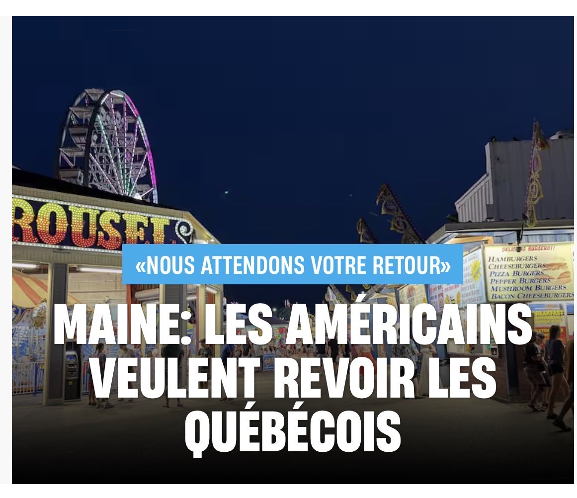 Pat77432407's tweet photo. À PARITÉ, OGUNQUIT ET OLD ORCHARD SERAIENT NOIRS DE MONDE 

Par Pat Laliberté

La presse montréalaise a trouvé sa nouvelle vocation: transformer un problème de cash en grand récit de bien-pensance.

Audrey Ruel-Manseau, encore elle, dans son reportage sur le tourisme dans le Maine, nous sort le portrait attendrissant d’une veuve de 86 ans qui loue des stationnements sur sa pelouse pour payer ses taxes. 

Flanquée de son amie démocrate, les deux dames s’excusent presque auprès des Québécois : « Désolées que notre gouvernement vous fasse de la misère ».

C’est mignon. C’est touchant. 

C’est surtout du journalisme à thèse.

Prendre deux militantes du coin et prétendre qu’elles représentent le Maine au complet, c’est de la pure mise en scène. 

L’État est divisé. Elle a simplement gardé la voix qui validait son scénario, soit des Américains repentants et des Québécois en mode boycott.

On ressort ensuite le sondage Léger/CAA-Québec : 4 % des Québécois comptent aller aux États-Unis cet été. 

Les chiffres sont vrais, mais elle évite les autres données importantes.

L’interprétation, elle, est biaisée jusqu’à l’os avec une plieuse hydraulique industrielle.

Parce que la vraie raison, elle est simple et cruelle, le portefeuille.

Dollar canadien à 71 cents. Hôtels et restos américains qui ont explosé. 

Facture 35 à 44 % (avec frais de change) plus salée dès que tu traverses. Les Québécois ne font pas un boycott héroïque. Ils font leurs calculs. 

Si la piasse était à parité, Ogunquit et Old Orchard seraient pleins à craquer, peu importe qui est à la Maison-Blanche.

C’est ça la vraie histoire.

Mais parler de taux de change et de pouvoir d’achat massacré, c’est trop terre-à-terre pour le Journal et ça ne va pas dans le sens souhaité.

C’est tellement plus cute de faire croire que les gens restent au Québec par pure vertu, encouragés par deux vieilles demoiselles démocrates sur le bord de leur entrée.

Les Québécois qui restent ici ou qui partent dans les Maritimes n’envoient aucun message à Washington. 

Ils essayent juste de ne pas se ruiner.

Il serait temps que certains médias arrêtent de confondre la prudence budgétaire des familles avec un grand élan de vertu.

Malgré qu’en réalité ils ne confondent pas, ils orientent.

https://t.co/SUNbdSJu2r