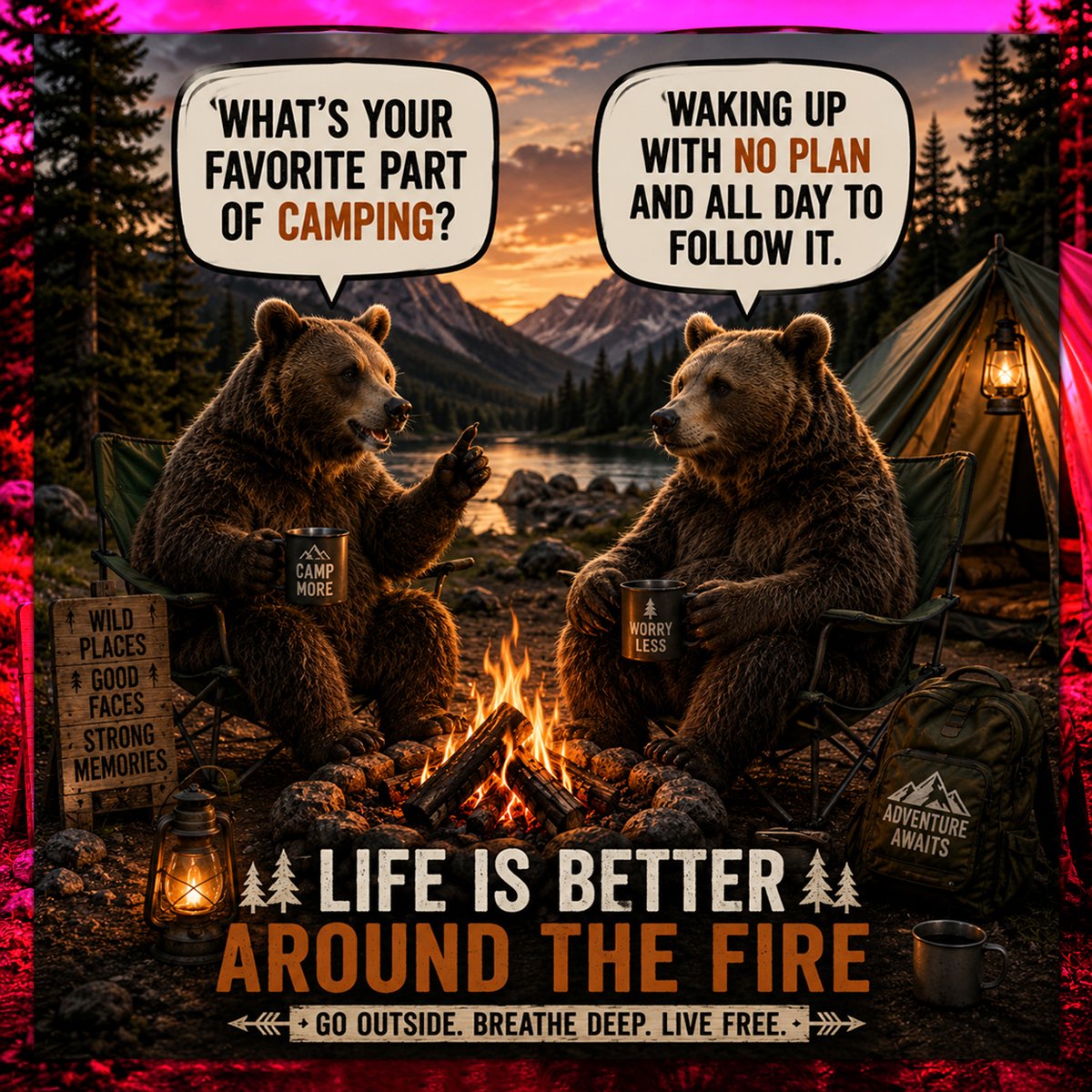 adzzilaoutfit's tweet photo. #Camping #Nature #Outdoors #CampMoreWorryLess #AdventureAwaits #Wanderlust #CampingLife #LiveFree #Campfire #NatureLover #LifeIsBetterOutside #SlowTravel #GoOutside #ExploreMore #CampingSeason #CampingFun #Memories https://t.co/bGXLwLCuY4