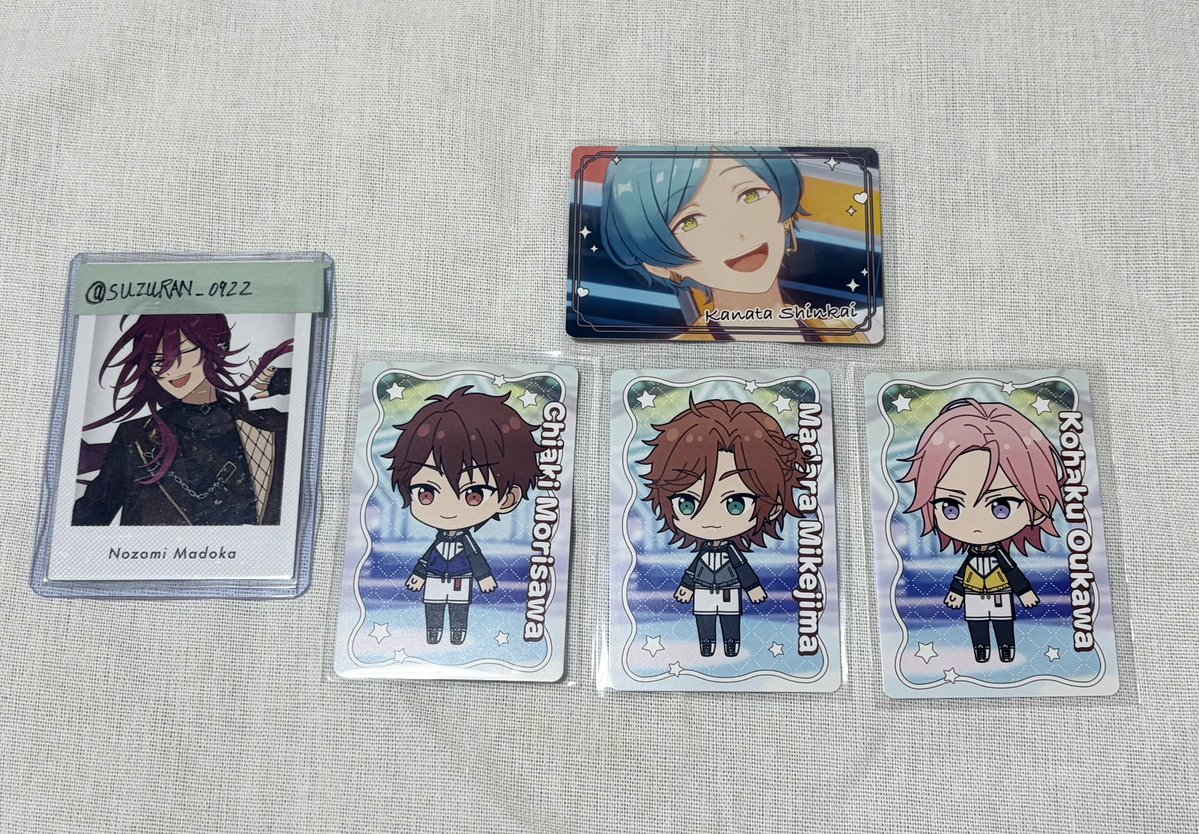 SUZURAN_0922's tweet photo. 【交換】 あんスタ チップス カード

譲） MV 奏汰
       SD 千秋 斑 こはく

求） SD望見,チトセ
       vol.3 SD エス,ユメ

※郵送のみ

検索からでも気軽にお声がけ下さい。 https://t.co/hm54BXkvyJ