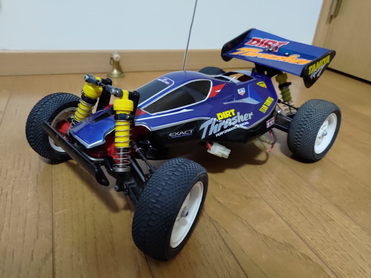 akatsuki_hm's tweet photo. ダンパー換装完了
 #TAMIYA
 #RC
 #ダートスラッシャー https://t.co/zP5M3U7PA6