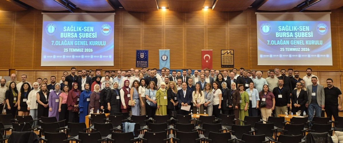 sagliksen's tweet photo. Sağlık-Sen Bursa Şubesi’nin 7. Olağan Genel Kurulu, Genel Başkan Yardımcısı Mustafa Irgatoğlu’nun katılımıyla yapıldı. 

Tek liste ile yapılan genel kurulda, Erkan Baştar Şube Başkanı seçildi.
⤵️
https://t.co/6OQCecx3mA https://t.co/pHiY7AxDDg