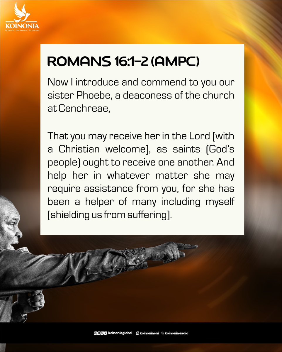 koinoniaeni's tweet photo. PRAYER GUIDE FOR THIS SUNDAY'S FASTING AND PRAYER - 26TH JULY, 2026

Dear Beloved,

Be reminded that this Sunday, 26th July, 2026, we will be waiting on the Lord in a solemn time of fasting and prayer. We encourage everyone to press in spiritually and fast until 3:00 PM, while children may break by 12:00 PM.

Below are the Scripture guidelines and prayer points for our spiritual engagement:

1.⁠ ⁠In the name of Jesus Christ, I establish and walk in the experience of total liberty from any and all oppressions.
Isaiah 54:17, Galatians 5:1

2.⁠ ⁠I decree and declare that every good promise and prophecy concerning my life and destiny will speedily come to pass in this season, in Jesus name. 
Isaiah 55:10–11, Joshua 21:45 (NIV)

3.⁠ ⁠I receive the wisdom, discernment, and empowerment needed to step into the next chapter of my life and prophetic destiny, in Jesus' name.
Deuteronomy 2:3, Isaiah 43:18–19

4.⁠ ⁠In the name of Jesus Christ, I call forth and receive the ministry of strategic destiny helpers in every area of my life.
Numbers 1:5 (ERV), John 5:6–7, Romans 16:1–2 (AMPC)

As we seek the Lord with faith and expectation, may every yoke be broken, every promise find expression, and every prophetic word over our lives find speedy fulfillment. Let’s prepare our hearts and come expectant. God is ready to do mighty things.

We look forward to a life-transforming time in God's presence.

#TheYearOfDeliveranceAndExemption
#ThisIsKoinonia
#KoinoniaAbuja
#KoinoniaGlobal