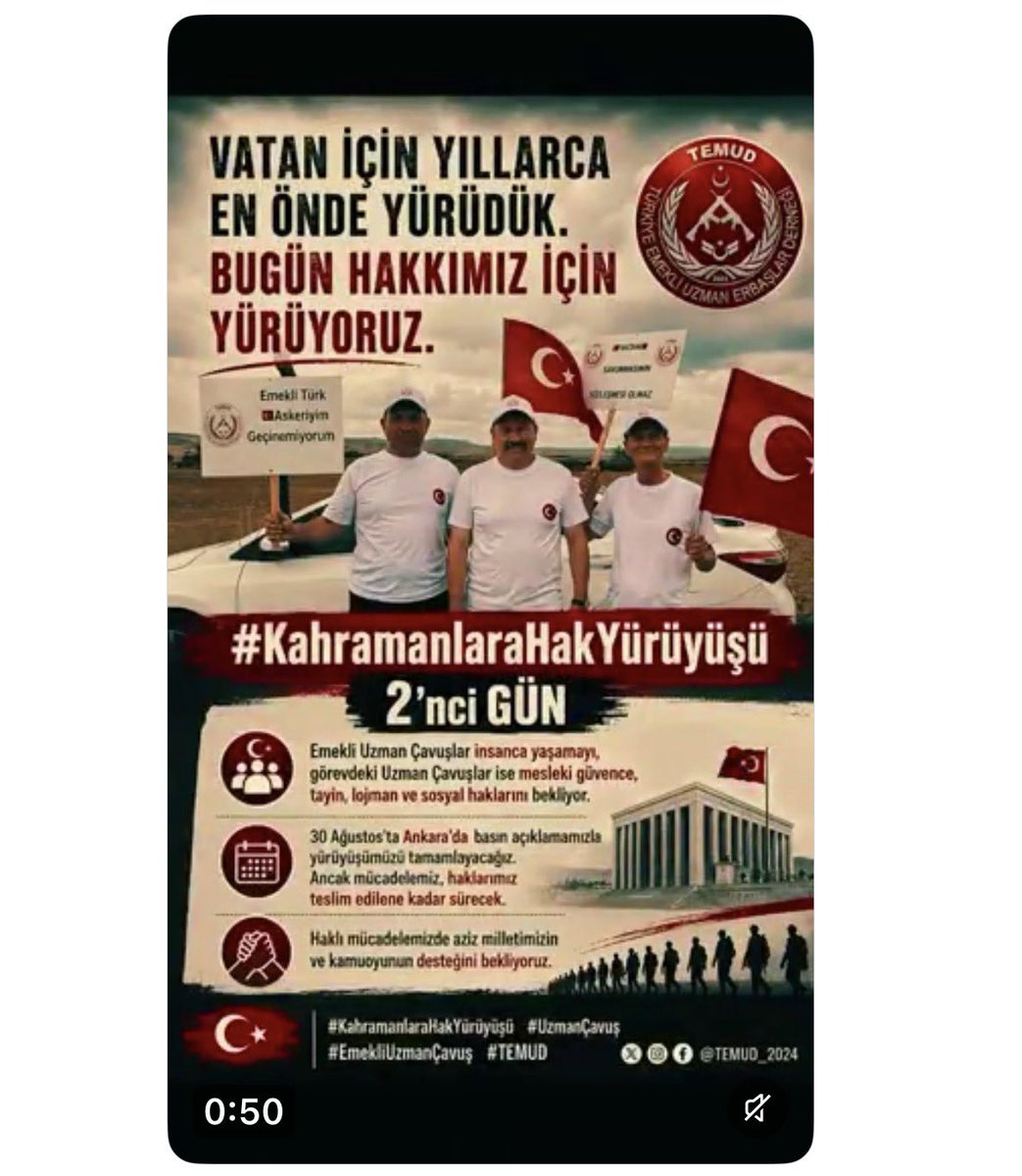 alitilkici38's tweet photo. Bu mücadelede vatan var.
Bu mücadelede bayrak var.
Bu mücadelede şehitlerimizin emaneti, gazilerimizin fedakârlığı var.
Bu mücadelede yılların emeği, alın teri ve ailelerimizin hasreti var.

Bu mücadele; ayrıcalık arayanların değil, hakkını arayanların mücadelesidir.
Bu mücadele; susmanın değil, adalet istemenin mücadelesidir.

Ve biz biliyoruz ki; vatan için verilen ömür unutulmamalı, fedakârlık karşılıksız kalmamalıdır.

Hak yerini bulana, emek değerini görene kadar bu onurlu yürüyüş kararlılıkla devam edecektir.

#KahramanlaraHakYürüyüşü
#UzmanÇavuş
@TEMUD_2024