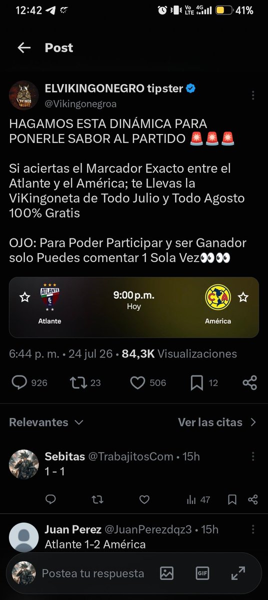 TrabajitosCom's tweet photo. @Vikingonegroa Hola mi vikingo... https://t.co/l4HP93kxaZ