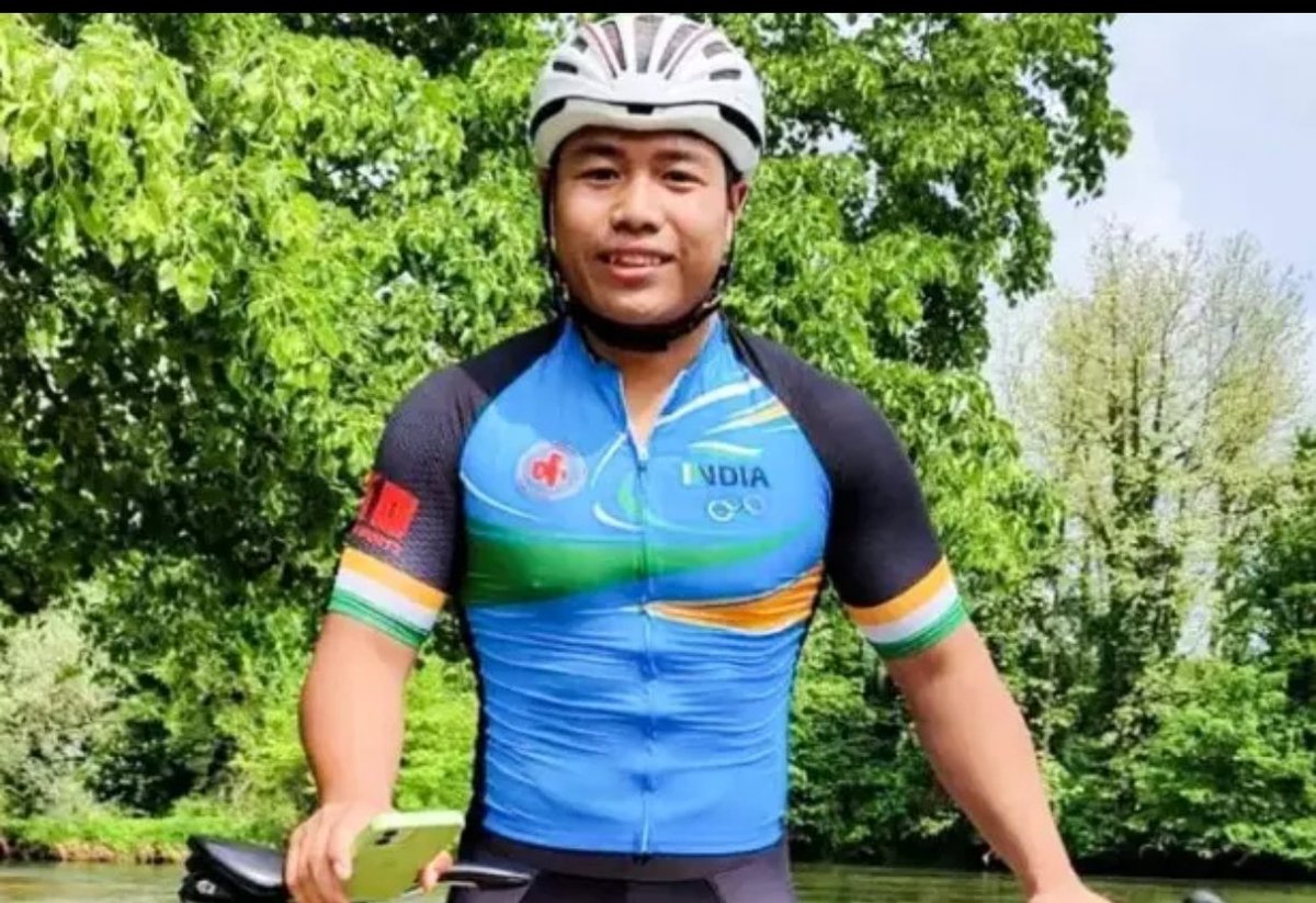 djdiglipur's tweet photo. David Beckham Elkatohchoongo from the Andaman &amp; #Nicobar Islands is representing India in track cycling at the Commonwealth Games 2026 in Glasgow. 🚴‍♂️🔥 #CWG2026 #TeamIndia #AndamanNicobar https://t.co/LWSaF0ImcP