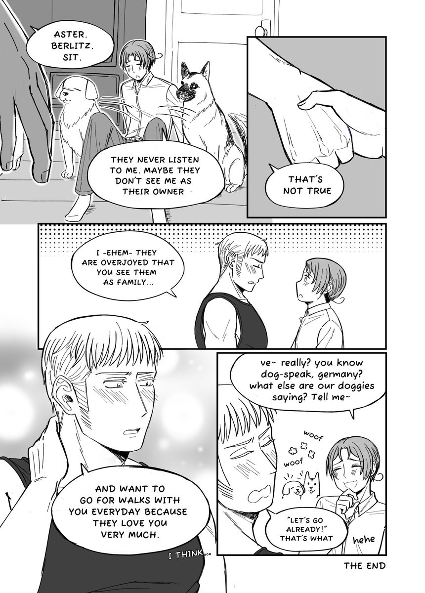 vibite_x's tweet photo. Gerita fancomic
Lud says "our dogs" for the first time.
#hetalia #aph https://t.co/3KnfvfLnWp