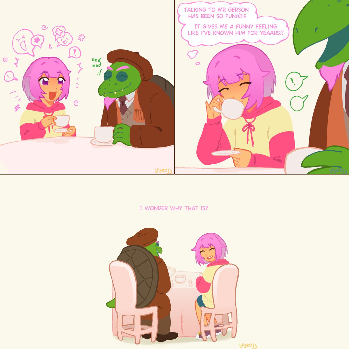 yyeojj_'s tweet photo. tea party! [1/2]
#deltarunefanart #prsk_FA https://t.co/dJWCX1g58I