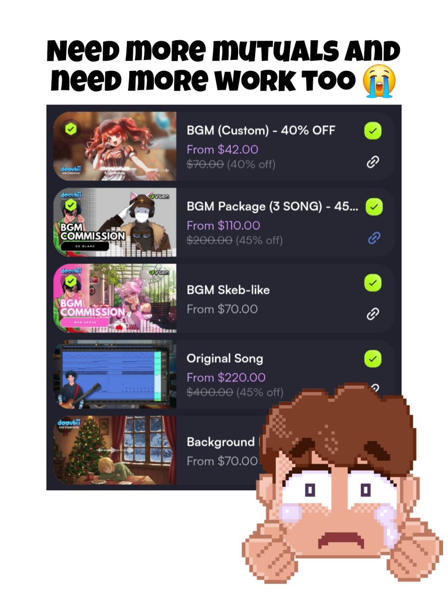 its_dooubii's tweet photo. Hiii #ENVtubers! ✨

I'm a music composer, and I'd love to meet more of you!

Drop your PNGs/models below! I'll be following people because I'm trying to grow my network (and honestly, get more work too 😭)

#VTuberUprising #VTuber #VTuberAssets #VGen https://t.co/kUhuhpjsJr