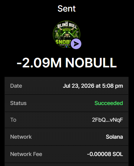 The Blind Bull $NOBULL tweet media