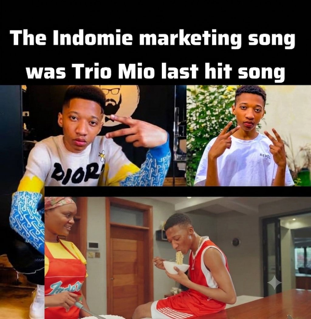kijana_misa's tweet photo. The biggest mistake Trio Mio made was having his own mother who has no knowledge of the entertainment industry as his manager.

The young talent had a bright future in the music industry, but for some reason the limelight faded. Imagine Mejja hopping on your song for a remix, then landing a collabo with Scar Mkadinali and many others only to be remembered for an Indomie advert.