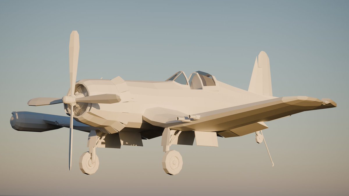 topfighter101's tweet photo. F4U-5N

Night fighting variant of the Corsair, equipped with an APS-19.
Made in blender https://t.co/ULAD1EOjno