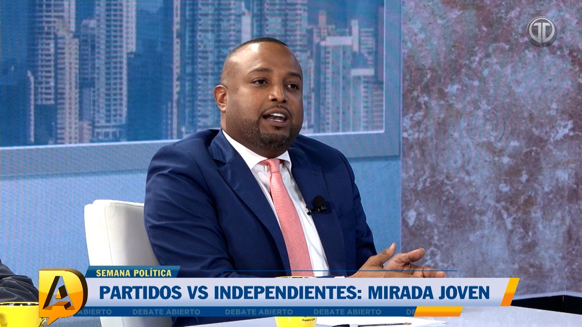 Debate_Abierto's tweet photo. “Tenemos la oportunidad de escoger el pluralismo de un partido político, los distintos candidatos de un partido político o escoger, yo no estoy de acuerdo con la forma ideológica de este partido, puedo votar por un candidato independiente”, Roberto Gómez, del @PRDesPanama. https://t.co/b2cuVFuu1U