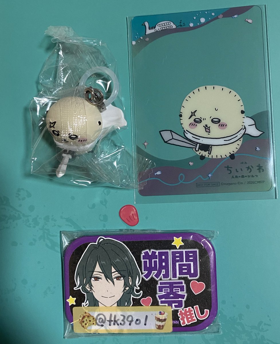 tk3901's tweet photo. @no_TL 【交換】 映画ちいかわ 人魚の島のひみつ 入場者特典 チャームフィギュア めじるしチャーム 

譲→ラッコ
求→ハチワレ、うさぎ、古本屋のどれか

郵送
プライズキャンペーンクリアカードもお付けします。
宜しくお願い致します。 https://t.co/cYX77taSSF
