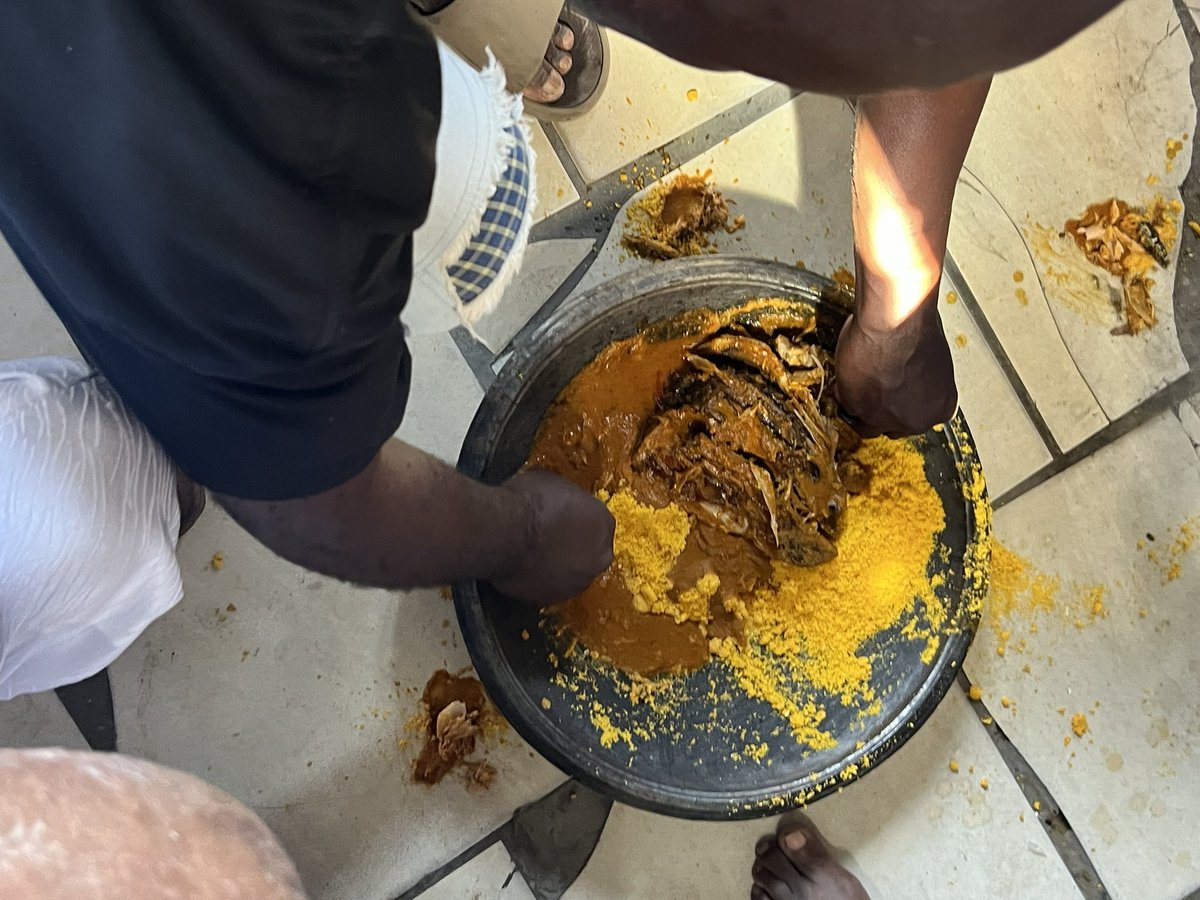 SamuelLamptey's tweet photo. Had the greatest meal (kpekple - kpokpoi) ever today as Lante Dzan We (clan) kicked off the Ga Mashie Homowo.
We go again in a few weeks.
@Ga_Spaces
#GaCulture #GaHomowo #Heritage https://t.co/mmeKYZlMeE