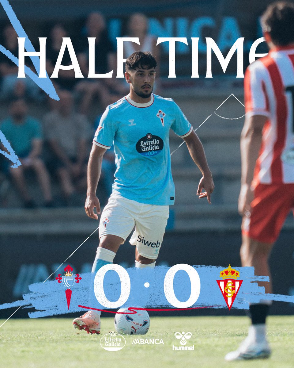 CeltaEnglish's tweet photo. 𝗛𝗔𝗟𝗙 𝗧𝗜𝗠𝗘 ⏸️ Goaless at the break.
#CeltaRealSporting ⋄ #Pretempada2627
EN DIRECTO 📺 https://t.co/6NhS0rIFpC https://t.co/wAt09P9BRE