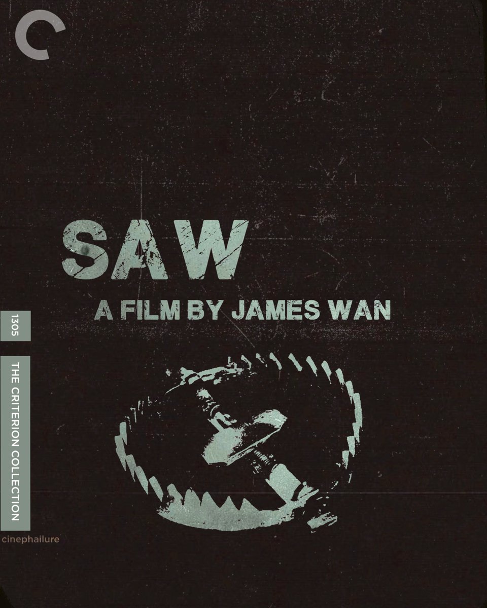 cinephailure's tweet photo. the concept of me making a fake saw criterion poster https://t.co/M95ZrU40Je