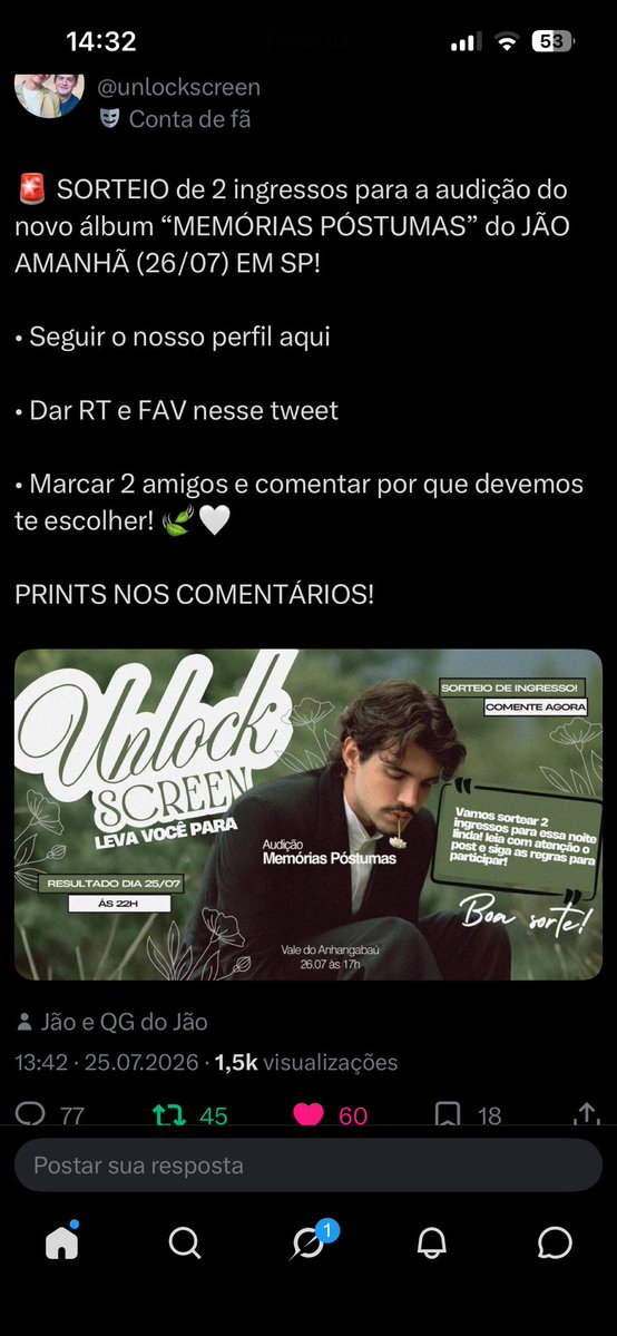 luquebasep's tweet photo. @unlockscreen @jaoromania @jaoqg oi, eu gostaria dos ingressos para mim e meu amigo.
nunca fui em uma audição e até cheguei a tentar ontem, mas estava no hospital visitando minha vó que está em um momento muito delicado e meu amigo estava no trabalho.
gostaria muito dessa oportunidade! @sverinhaas @alvszh__ https://t.co/UjlxPwwqtH