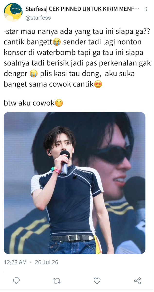 luneforyou_'s tweet photo. — leowon one tweet au 

" sender starfess salah sasaran " https://t.co/VVcHwSd6Xl