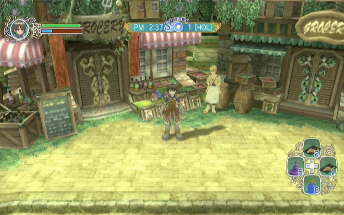 Playwith_Josh's tweet photo. To this day, I think Rune Factory Frontier still has the best environment design of any farming game.
No empty or flat areas, every building is unique, so many details everywhere you look. You can tell every single asset was placed with a purpose. I just want to live and stay there forever.