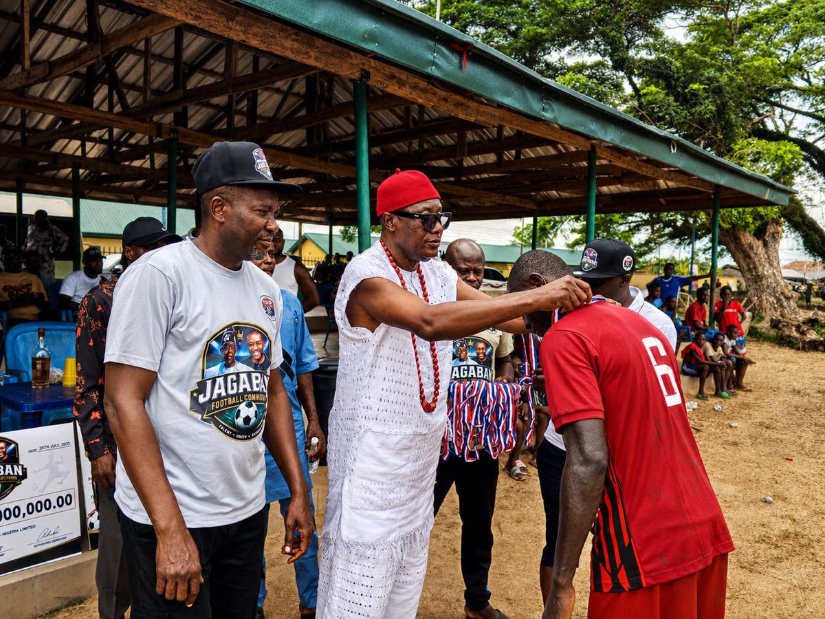 iccbayelsa1's tweet photo. *2026 JAGABAN FOOTBALL TOURNAMENT UPDATE*

*Congratulations* to Great Assembly All FC on their 3rd place Victory. 

This tournament is proudly sponsored by *Engr. Preye Aganaba (MNSE)* @preyeaganaba https://t.co/t4UWfGuVG4
