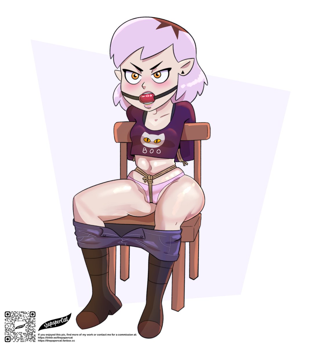 JustthepaperCat's tweet photo. Some amity for you, guys. In case anyone is interested, my commissions are open and I’m an artist who is very passionate about not starving lol. https://t.co/vCs6jSibQ3