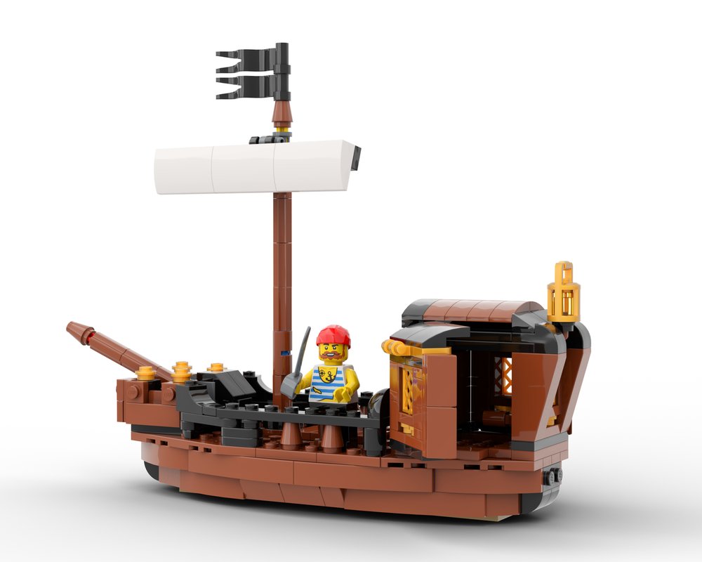 Rebrickable's tweet photo. Turn your Iconic Pirate Ship into the Sea Lion by WizBrx #MOC-270839 #lego #rebrickable #legomoc #alternatebuild https://t.co/bQzQfTJrOU