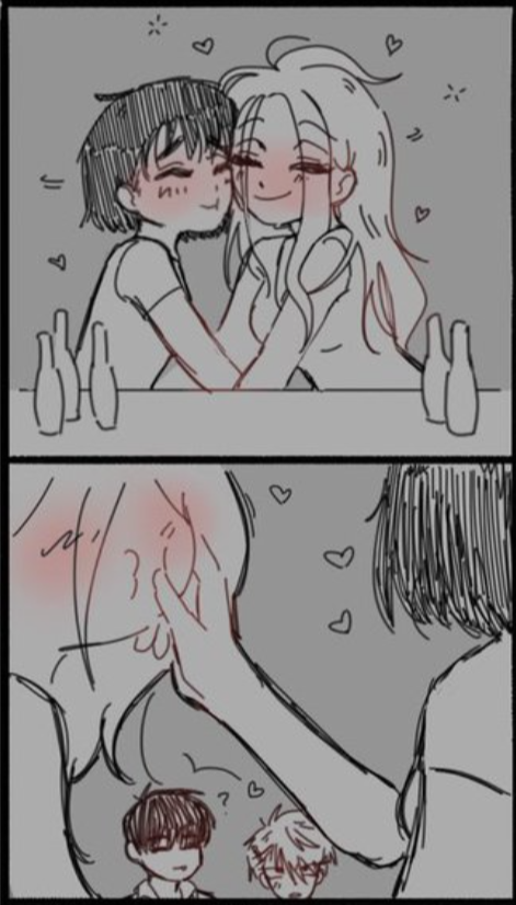 karmapook3's tweet photo. @sharkyiban aww @noticiasdiariom drew a mizisua version of this too https://t.co/GKm9xLUhyn