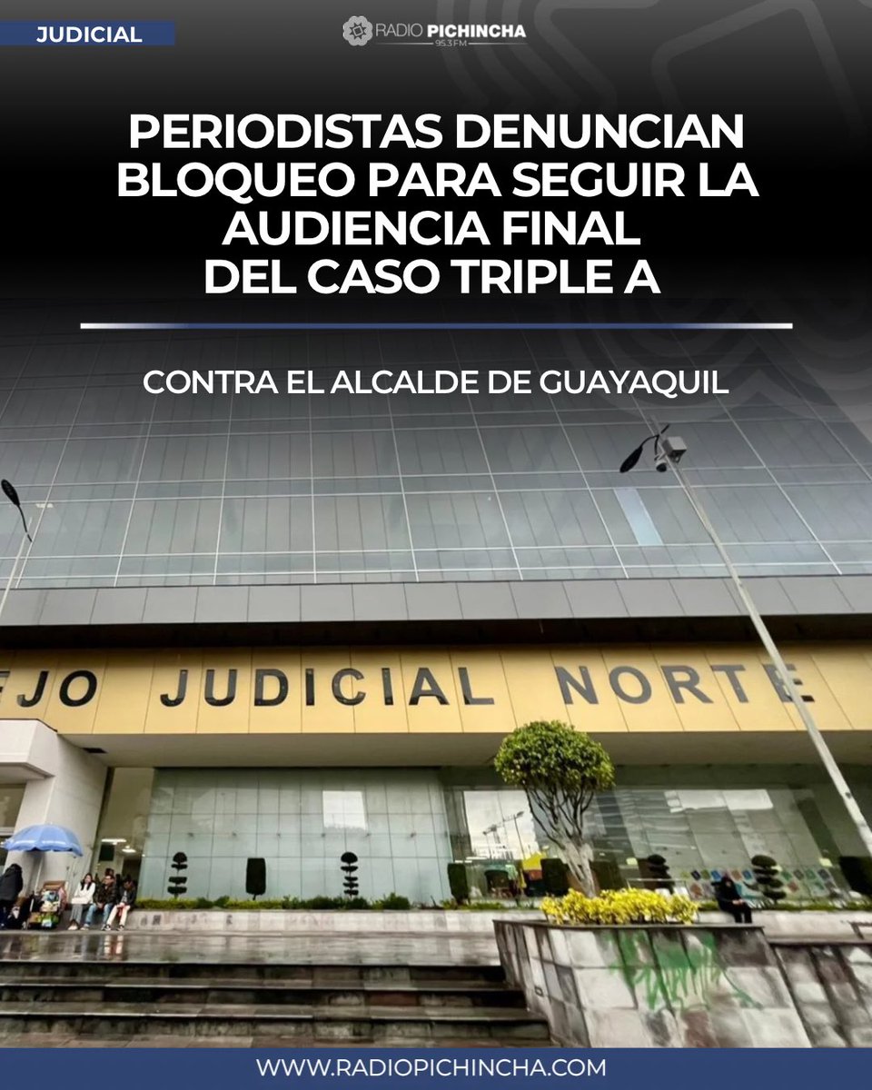 radio_pichincha's tweet photo. ⚖️ #Judicial | La transparencia de la justicia no puede depender de que una parte interesada filtre información con el fin de solo eso se conozca. La prensa tiene el deber de escuchar a abogados y acusadores e informar, alertó Ortiz.
Los detalles 🔽
https://t.co/tgVDIiVxqH https://t.co/ZMJ4lE7DI8