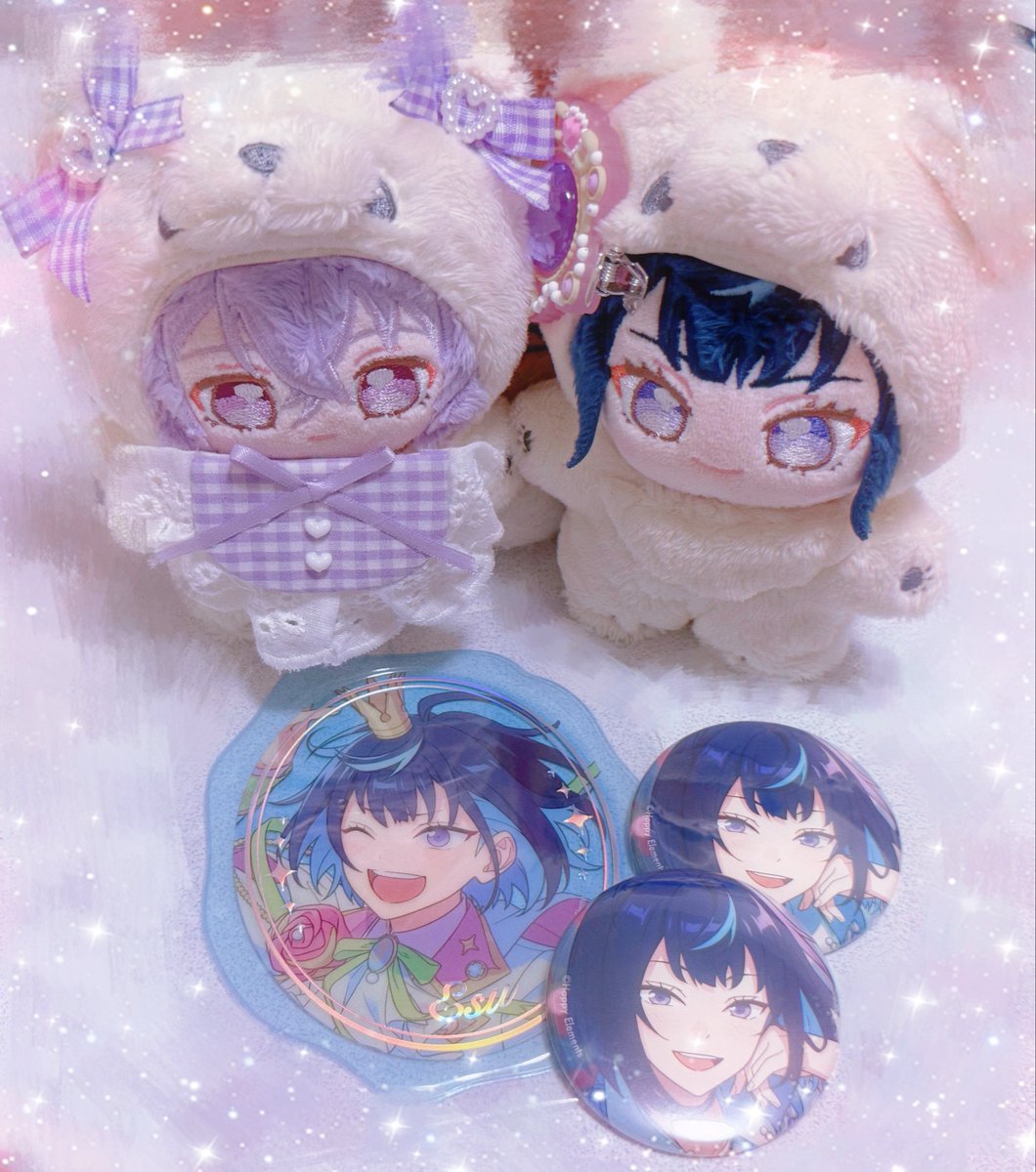 SC_rapi's tweet photo. @yozorarararara 
今日は来てくださりありがとうございました！あんスタ好きな人とお話するのが本当に幸せでとっても楽しかったです！😭💓開封の儀も楽しかった❣️ユメ出て良かったです💜エスありがとうございます！大切にします💞姫宮のグッズお渡しさせてください🙌次いつぬい連れてきますね‼️ https://t.co/Si2BXAFKu6