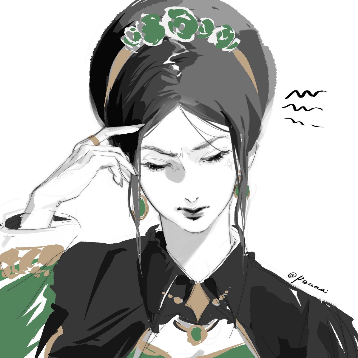 Peaaaaill's tweet photo. 是@aisatsaa 老师的私设toph 超级美丽😻 期待老师的AU故事线！！😽😽
#toph #atla #avatar https://t.co/3kxToneEt1