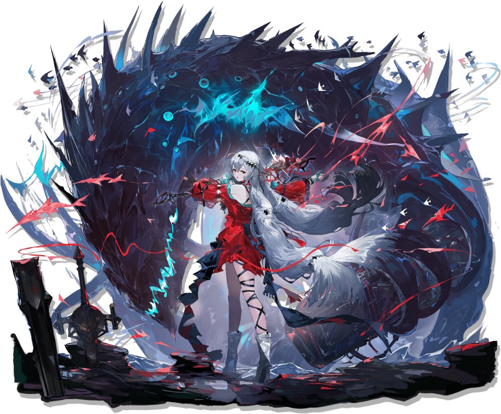 Grumpyrex97's tweet photo. // Arknights

Hoshiguma Alter and Skadi Alter showing their backs https://t.co/mY3EqvMm12