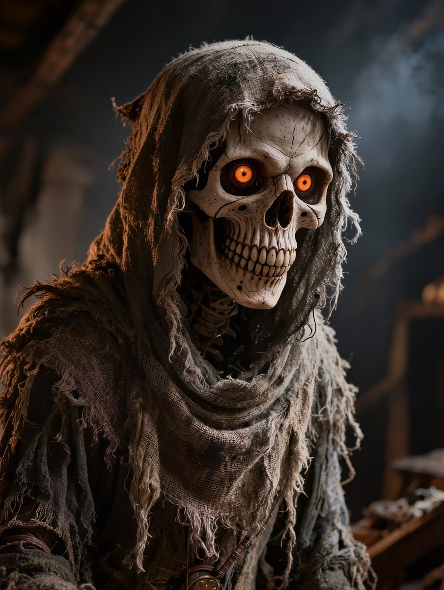 wadulisidoya's tweet photo. The Ash Collector
Buried alive during the great plague, he scraped away his own decaying flesh to escape. Now a hollow husk, his glowing eyes search dark cellars for soft skin to wear.
#nightmarefuel #creepypasta #digitalhorror #horrorcommunity #macabre https://t.co/HqZCntwhnG
