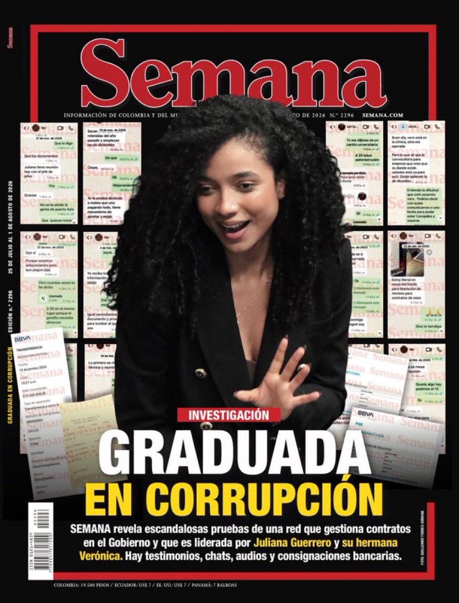 DFelipeValencia's tweet photo. El principal talón de aquiles del desastroso gobierno Petro no será su nula ejecución y entrega del país a delincuentes; será la corrupción de su círculo. Él conoce su actuar, empezando por el caso de su hijo Nicolás, y ha guardado silencio para no sepultar su proyecto político. https://t.co/F0epCwWeKw