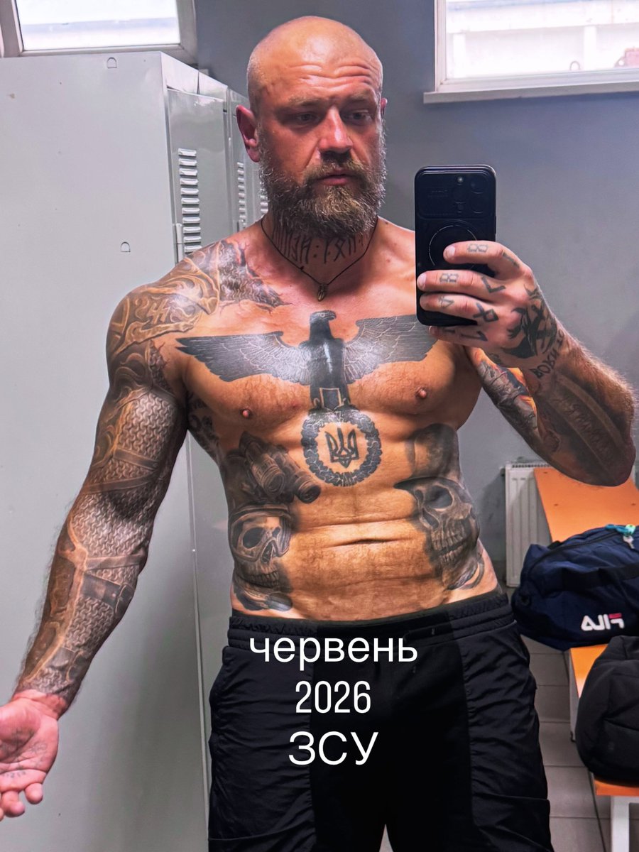 HavryshkoMarta's tweet photo. This is a soldier of the Armed Forces of Ukraine who posted a photo of himself on Facebook wearing a patch of the 5th SS Panzer Division "Wiking".

This Waffen-SS unit participated in the Holocaust on the Eastern Front, including in Ukraine. 

To remove any possible doubt about his ideological sympathies, he also has a giant tattoo of the Nazi eagle on his body.

So, what's @LauraLoomer take on this?
