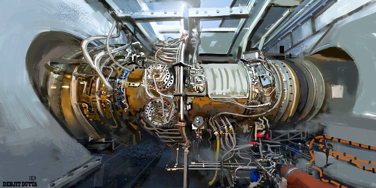 DebjitDuttaart's tweet photo. "Giant Machine" 
Painting study https://t.co/HHfOtVf47M