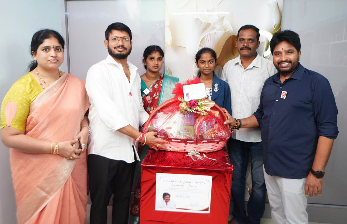 TrendPSPK's tweet photo. Pawan Kalyan Inspires Support for Mission ShaktiSat Student

Inspired by Andhra Pradesh Hon'ble Deputy Chief Minister Sri @PawanKalyan's encouragement of young talent, KUDA Chairman Mr. Talatam Satya presented a laptop, space-science books and a school bag to Kandula Jessy, a Class 10 student from Dowleswaram selected for ISRO’s Mission ShaktiSat.

Sri Pawan Kalyan garu had earlier congratulated Jessy on X and appreciated Mr. Satya for supporting her academic and scientific aspirations.
