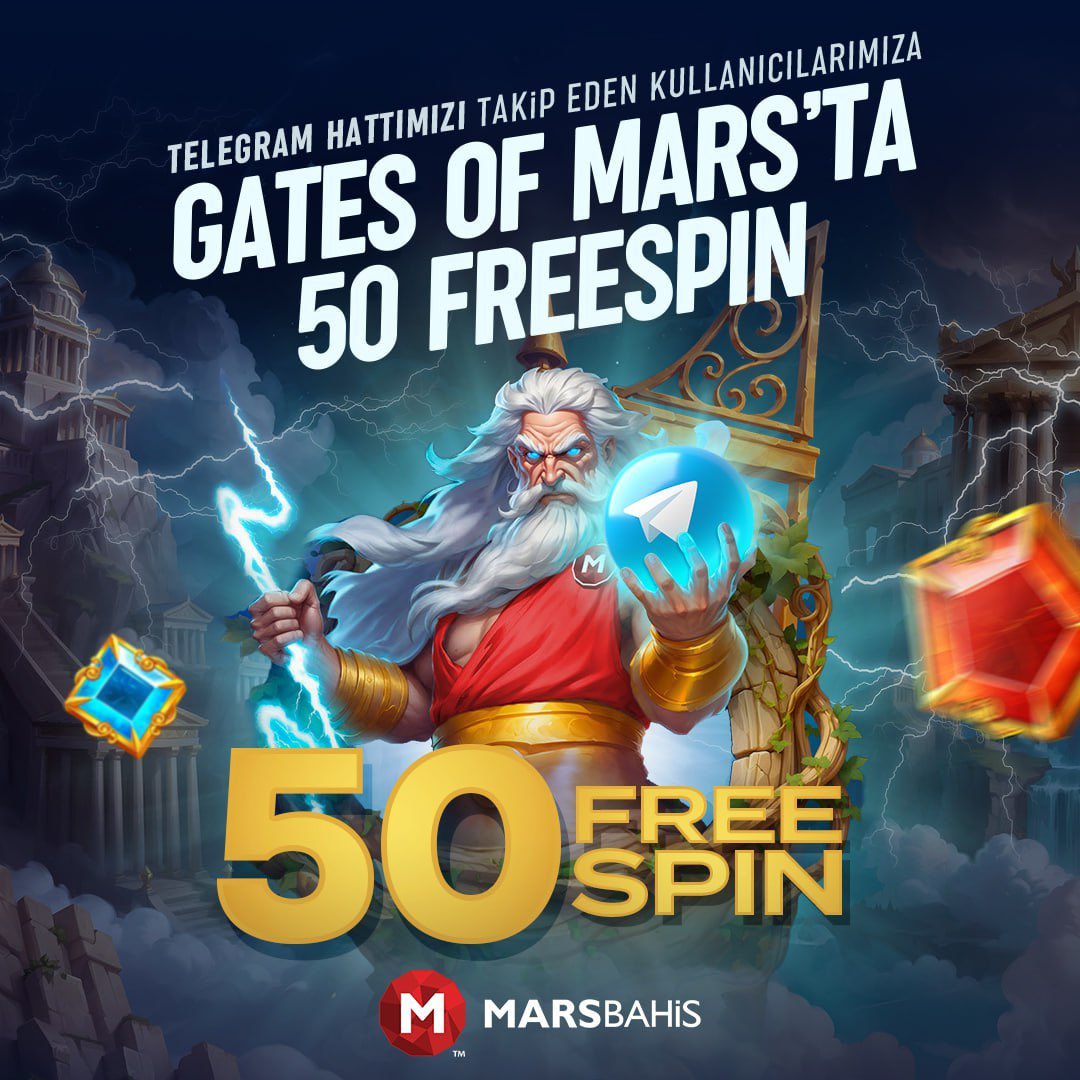 Kumarsahibi's tweet photo. 📢 TELEGRAM KANALIMIZA ÖZEL DEV KAMPANYA! 🚀

 GATES OF MARS OYUNUNDA 50 FREE SPIN KAZANMA FIRSATINI KAÇIRMA! ⚡

 TELEGRAM KANALIMIZI TAKİP ET. 📲
 GATES OF MARS'TA 50 FREE SPIN HEDİYENİ AL. 🎁
 
MARSBAHİS TELEGRAM AİLESİ İÇİN GİRİŞ ⬇️

https://t.co/Qxm73yEU5G https://t.co/13AUYjK0ZC