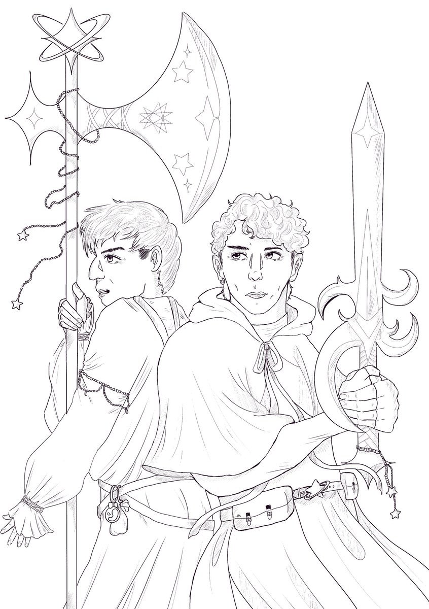 hir4ii's tweet photo. dan and phil as phantasy knights ⚔️ #phanart #danandphil (+ a vv short animation lol) https://t.co/D68fihgJp6