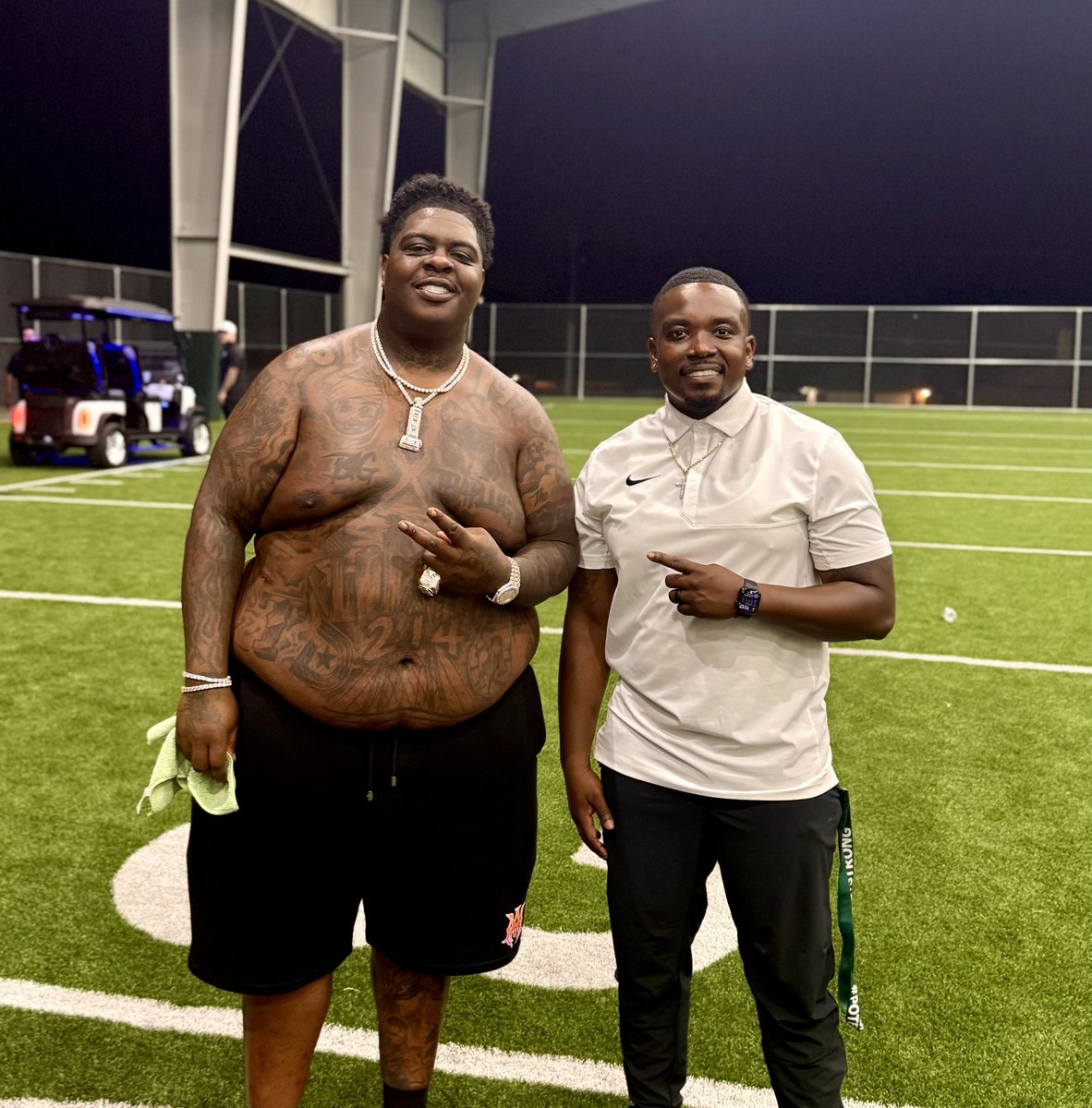 TERRANCEORRII's tweet photo. Good catching up with one of my former players, @BigXthaPlugg  Success hasn’t changed him one bit; still the same funny dude from high school. Proud of you, brother. Real relationships last forever. https://t.co/Qe8PNZtnjd
