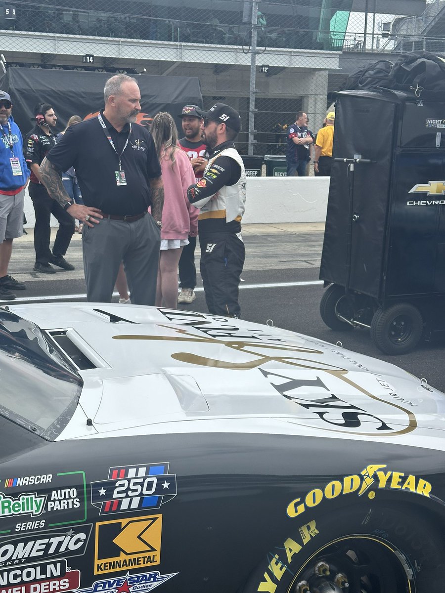 JCR_Clements51's tweet photo. @JClements51 powers the #51 #SkyFundChevy to the outside of Row 2 with a P4 in time trials @IMS! Career best @NASCAROReillyAP qualifying effort at the #Brickyard! Let’s go Kiss those bricks! 🧱💪
Green Flag at 4:14 est on @TheCW_Sports https://t.co/qHGRZQAIZo