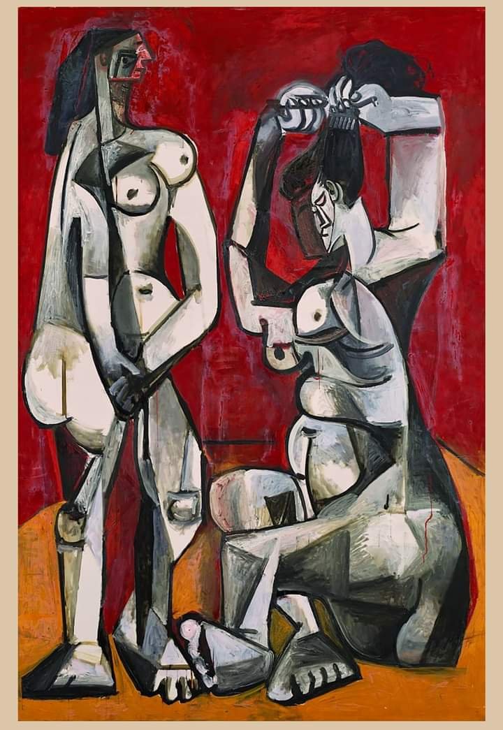 FedericoHeuer's tweet photo. Mujeres en el toilette 1956. 
Paulo Picasso.
 Museo Nacional Picasso.
 París Francia https://t.co/ZYRzdWJIhN