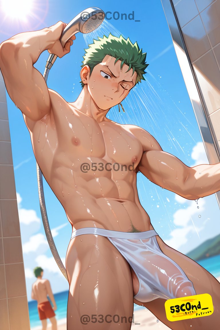 53C0nd_'s tweet photo. Beach Shower

[Full set on Patreon]
#RoronoaZoro #ロロノア・ゾロ #ONEPIECE #ワンピース https://t.co/nfXQi3asgi