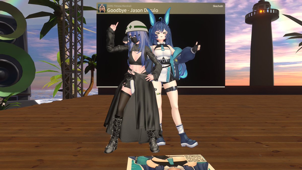 Skechobi's tweet photo. #vrchat
■ワールド名
PyPyDance
https://t.co/YPcY5k0pR3

尻を叩ける、というギミックを持つアバターと共演。インスタンスに乾いた打撃音が響く。

■同行者
@orangeyururiyu https://t.co/T54dwotcYV